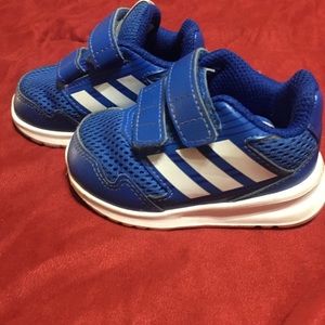 Blue adidas boy shoes